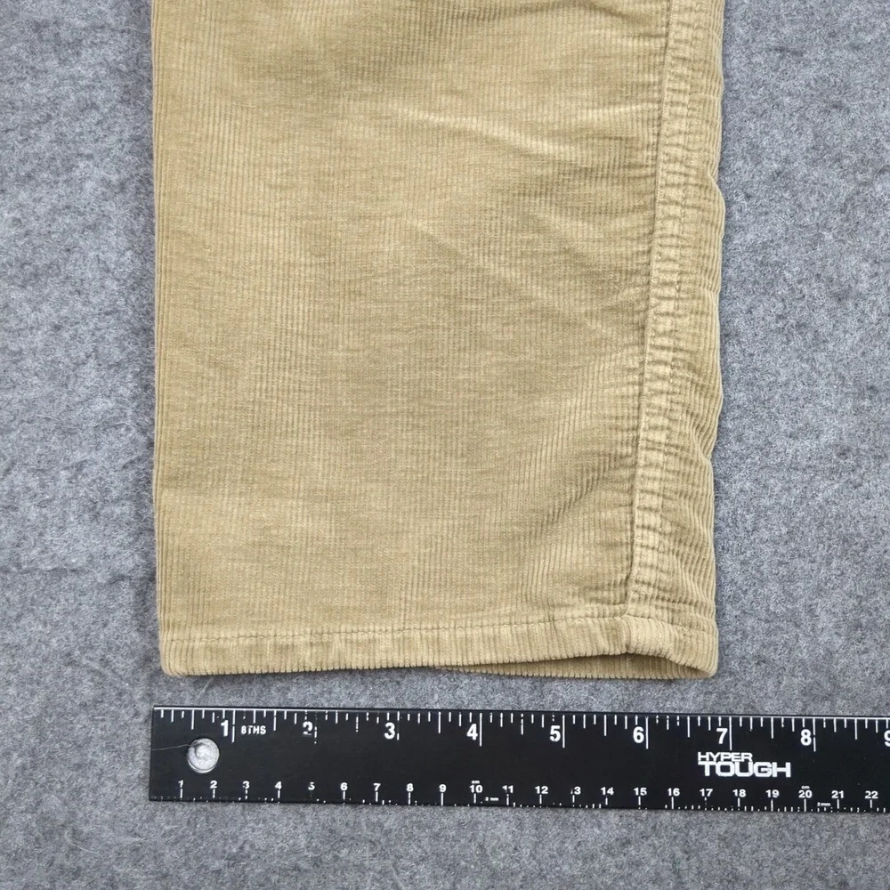 Banana Republic Mens Tan Khaki Corduroy Straight Leg Pants Casual 5-Pocket 31x30